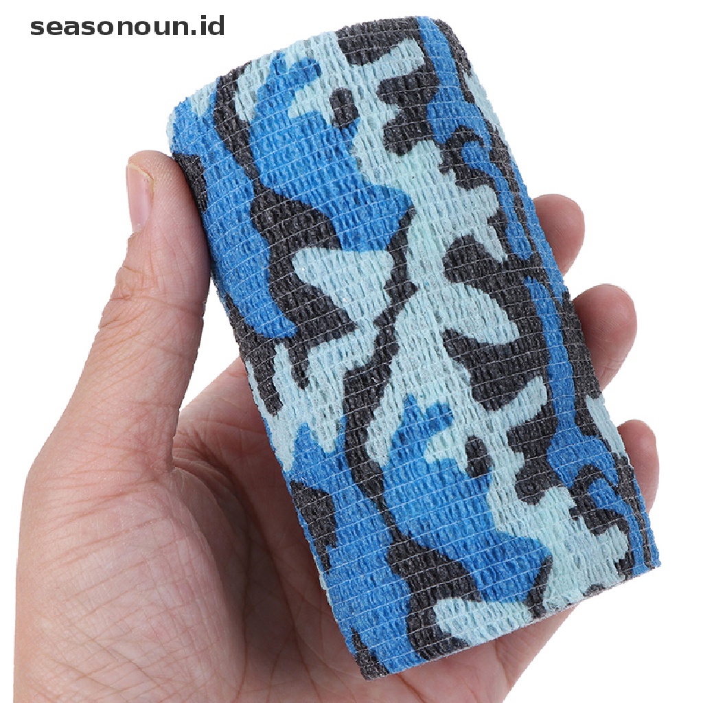 1pc Tape Pembungkus Motif Camo Ukuran 10cmx4.5m Untuk Berburu / Camping