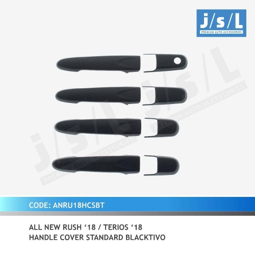 Cover Handle All New Rush 2018 1 Hole Kunci Standar Hitam Doff