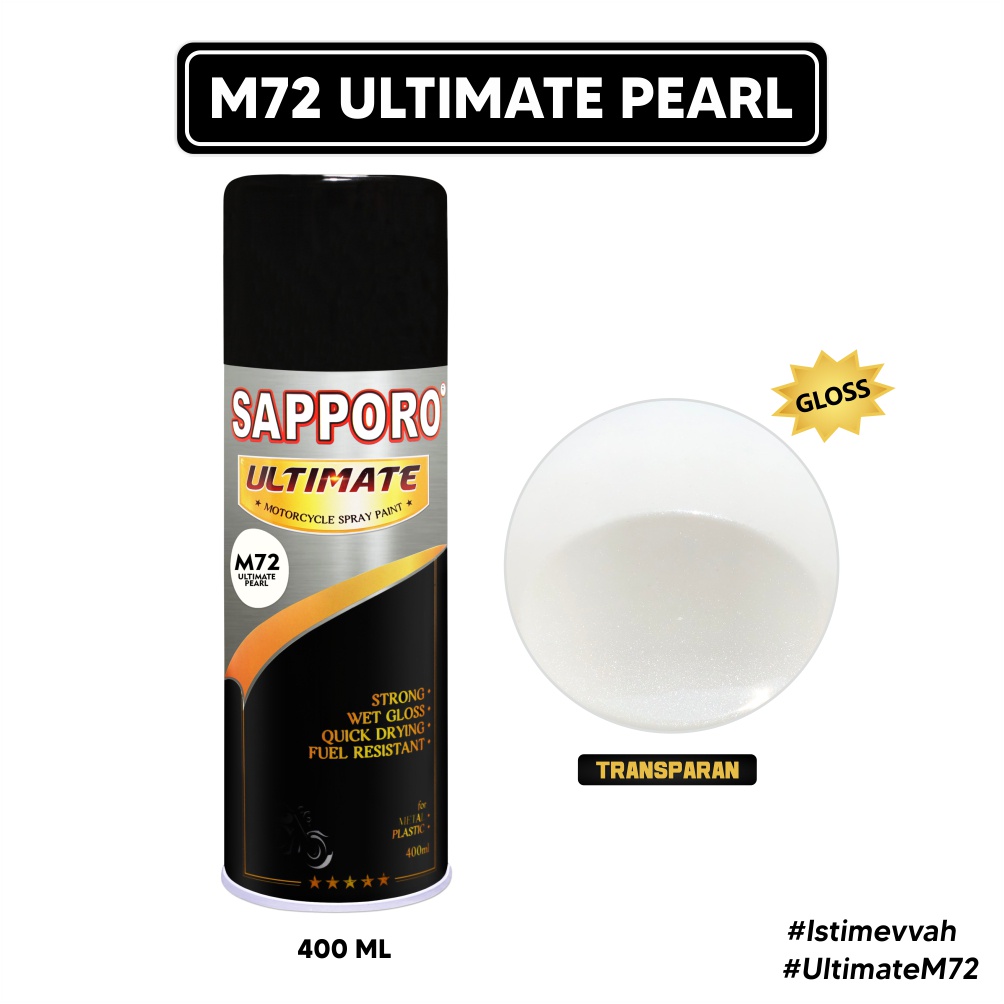 Sapporo Ultimate M72 Ultimate Pearl / Cat Spray Semprot Aerosol Terbaik