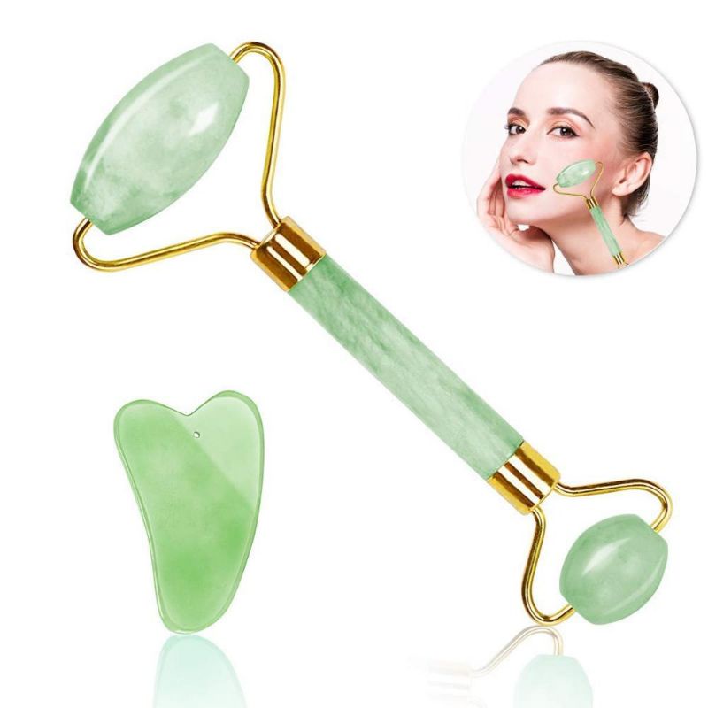 Jade Roller/alat Pijat Muka Tirus Facial Face Massage - 001