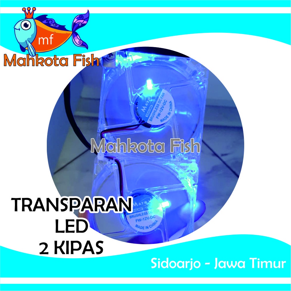 Kipas Aquarium TRANSPARAN | Kipas Aquascape | Fan Aquarium | Pendingin Aquarium | Cooling Fan Aquarium | FREE KARDUS