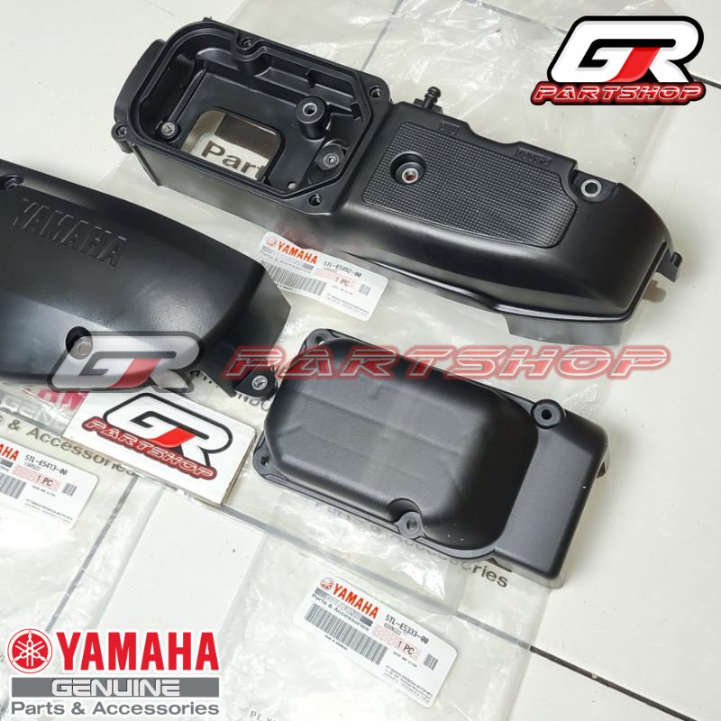 cover cvt set 3 pcs mio sporty smile ori ygp caver atas samping belakang original yamaha