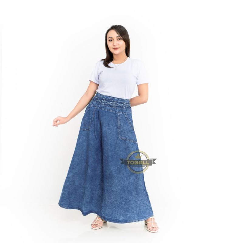 Rok Dewasa / Rok Jeans Wanita / Rok Panjang Dewasa / Rok Denim Panjang / Rok Panjang Wanita 98900