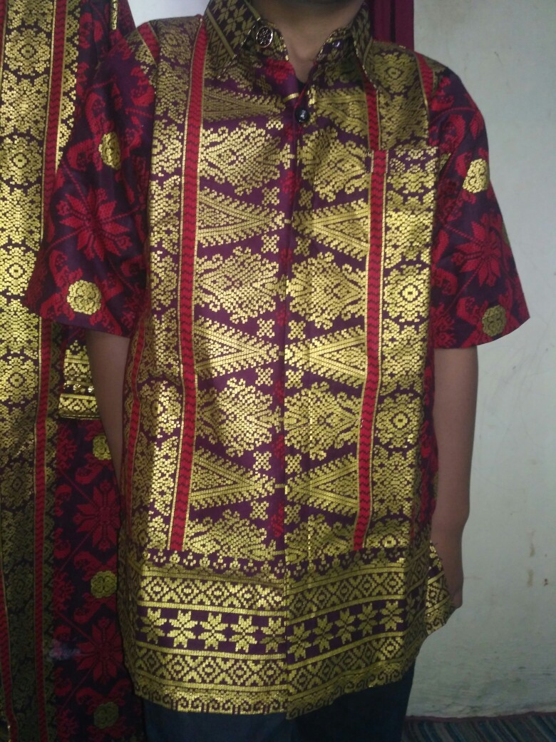Setelan Batik Songket Palembang Mewah & Elegant Couple Keluarga