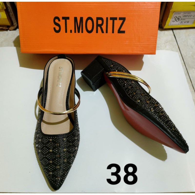 (WAJIB TANYA STOK) Sepatu hak wanita st.moritz size 38