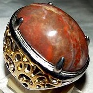 cincin batu akik pancawarna garut