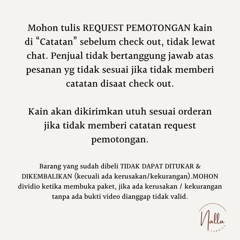 1/2 Meter Kain Kebaya Brukat Tile Prancis Motif Akar