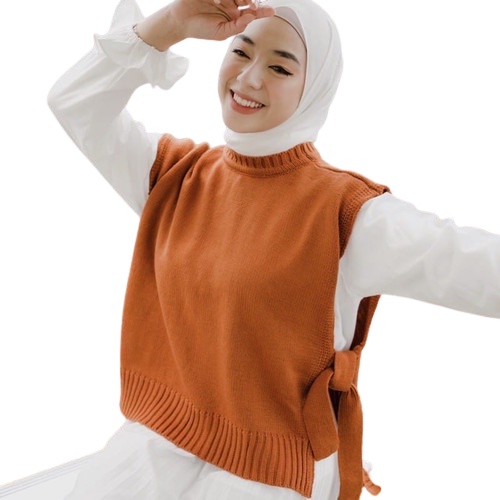 Vest Rompi Tali Rajut / Rompi Rajut Wanita / Rompi Wanita