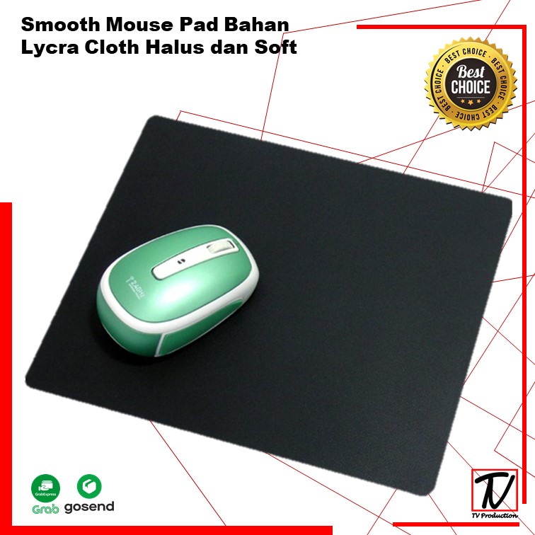 Mousepad Lycra Warna Hitam Mouse Pad Promo Murah Bisa Cod