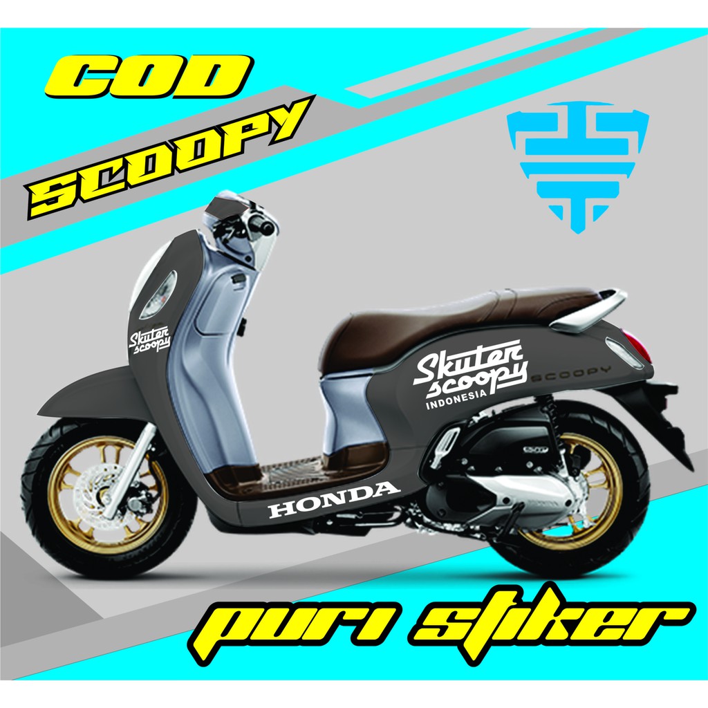 Cutting Sticker Striping Skuter Scoopy SCOOPY 2017-2021/ SCOOPY all matic
