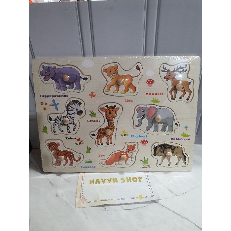 PUZZLE KAYU/PUZZLE KNOB KAYU-Animal KNOB