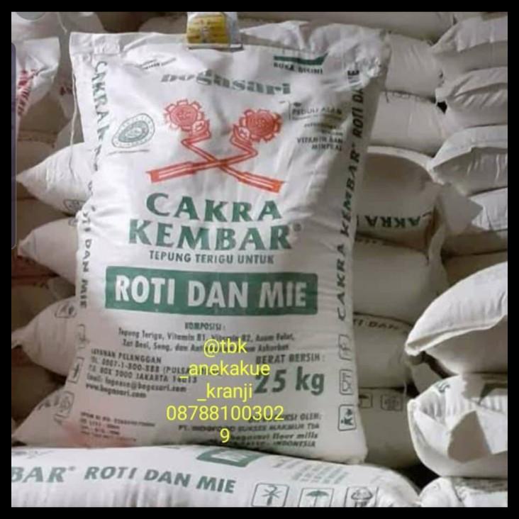 

Tepung Terigu Cakra Kembar Boga Sari 25 Kg/Terigu Protein Tinggi