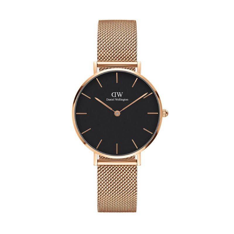 Jam Tangan Wanita Fashion WD Classic Tali Rantai Stainless Steel Free Box Original