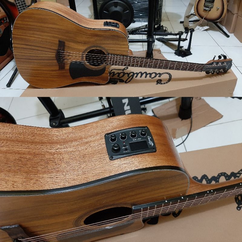 Gitar Akustik Elektrik Original Camwood IWC243NSK Tuner