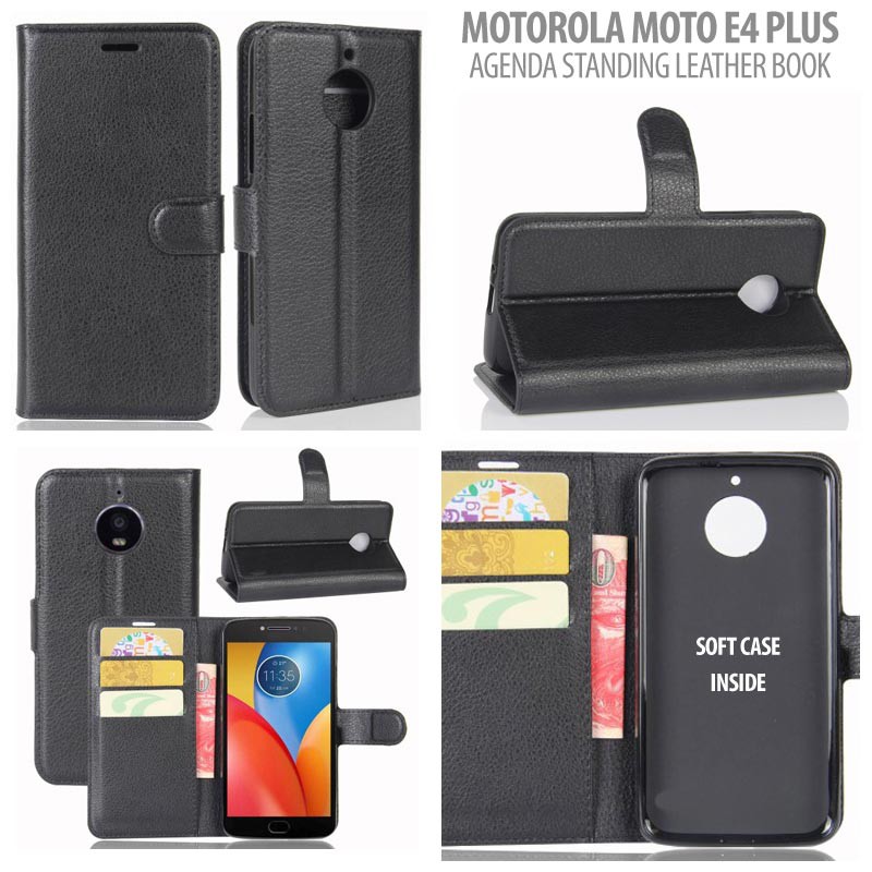 

Motorola Moto E4 Plus - Agenda Standing Leather Book