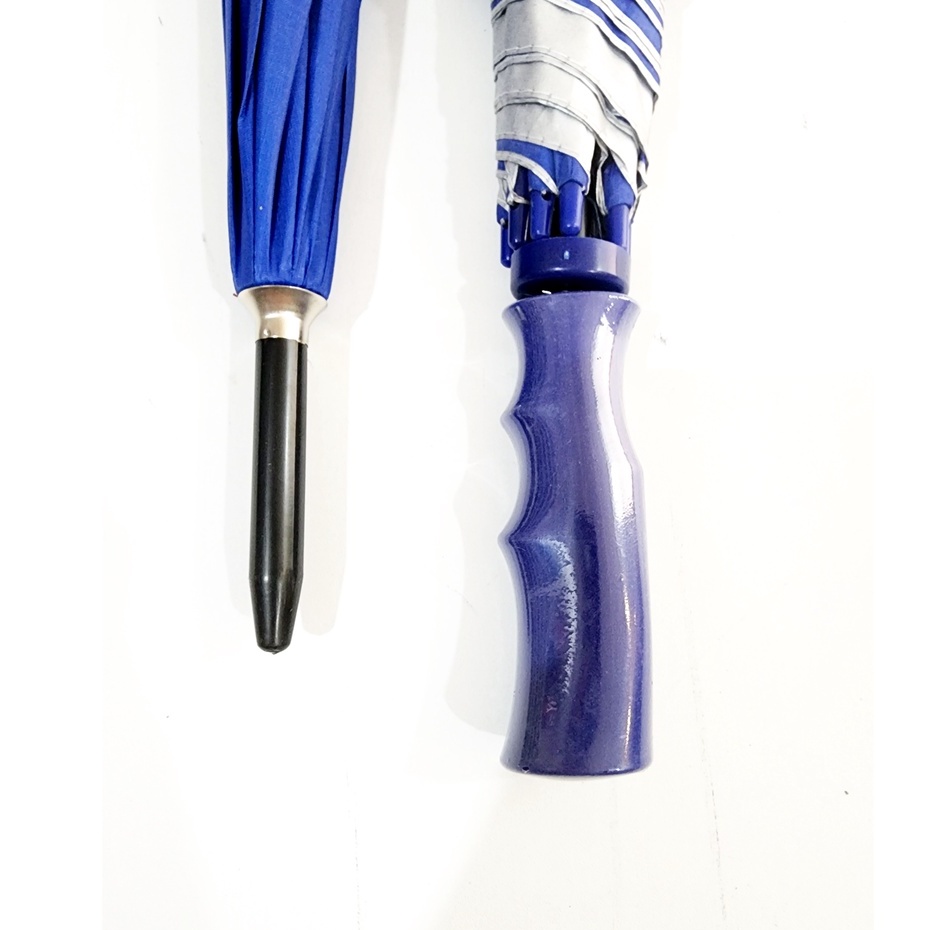 (100)Payung Golf JUMBO Polos Dalam Silver Anti UV Premium Quality Ujung Besi