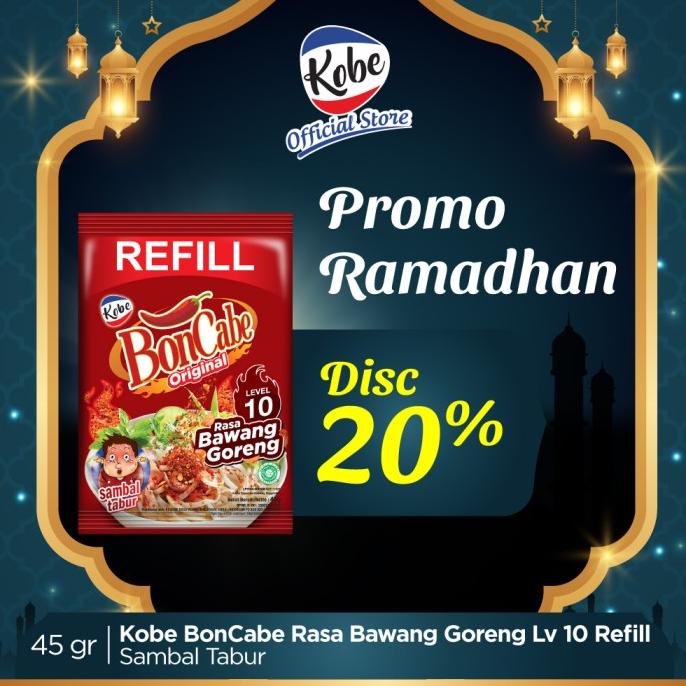

Promo Awal tahun REFILL BonCabe Original 45gr Level 10 Sambal Tabur Promo Awal tahun