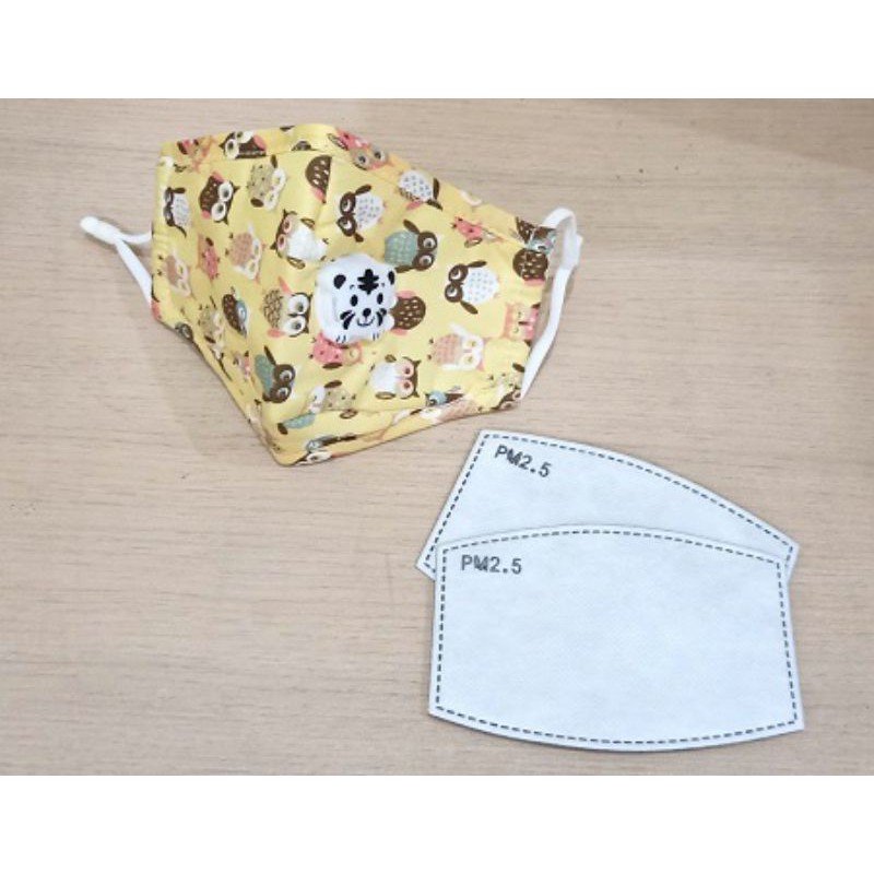 Masker Anak - Kids Mask (Valve) with Filter PM 2.5