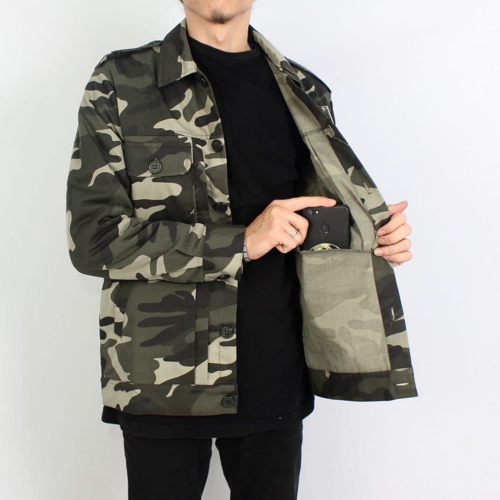 Jaket parka Camouflage Army Hanzo BGSR / Parka camo Pria 07