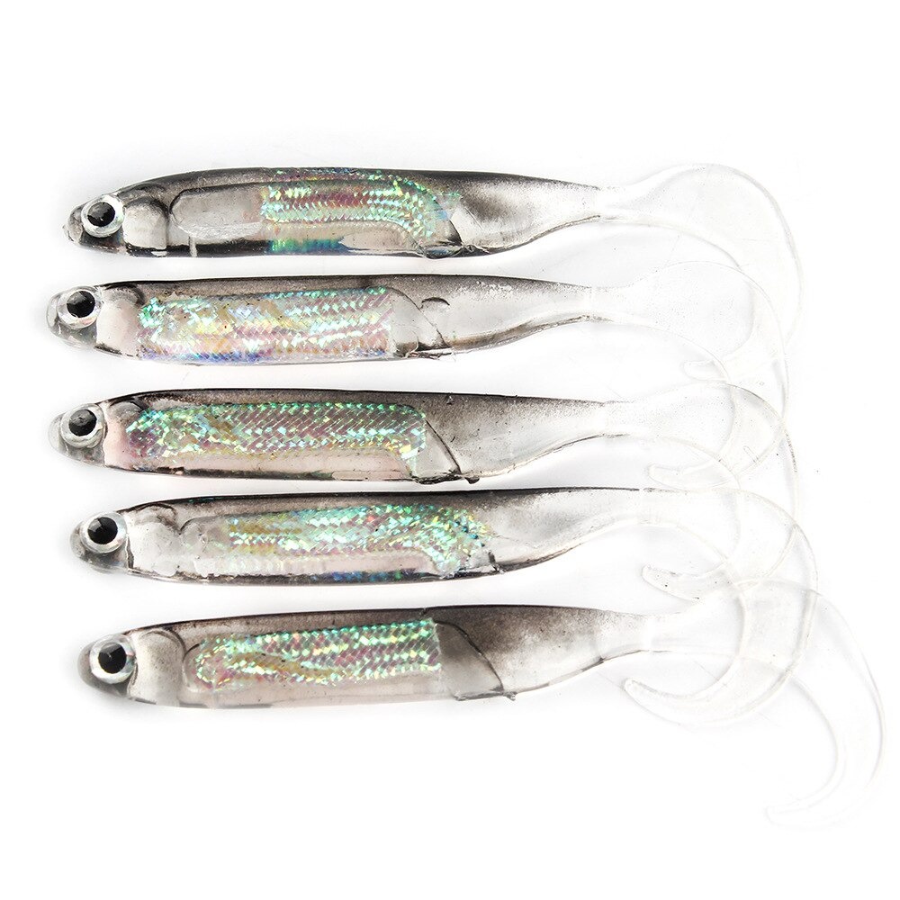 Umpan Pancing ikan Rainbow Soft Lure 7 CM 5 Pcs Atriptime