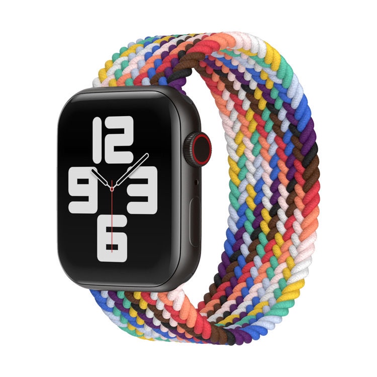 Strap 38mm 40mm 41mm 42mm 44mm 45mm Elastic Woven Nylon Strap for  iwatch  Series 7 6 5 4 3 2 1 SE Tali jam