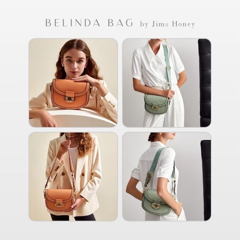 BELINDA BAG JIMS HONEY ORI TAS SELEMPANG WANITA JIMSHONEY IMPOR FASHION CEWEK KOREA SLING HAND TOTE MURAH