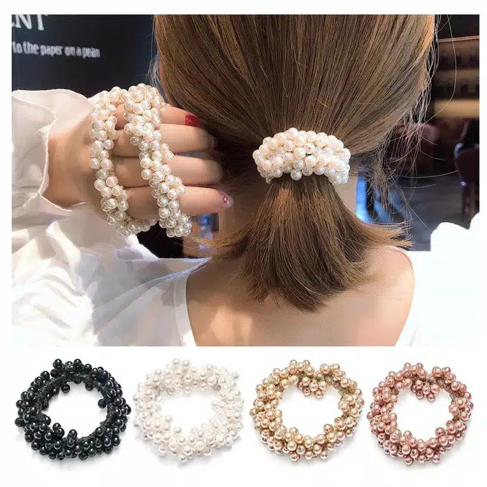 Ikat Rambut Korea Mutiara Pearl / Aksesoris Rambut