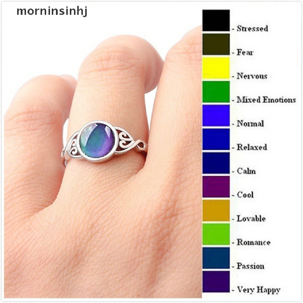 Mor Cincin Mood Ring Vintage Dapat Berubah Warna Sesuai Temperatur