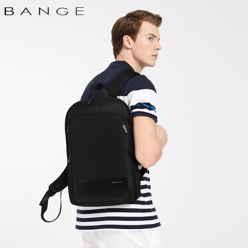 Tas Bange BG77115 Slim Backpack Pria Ransel Laptop 15.6&quot; Expandable