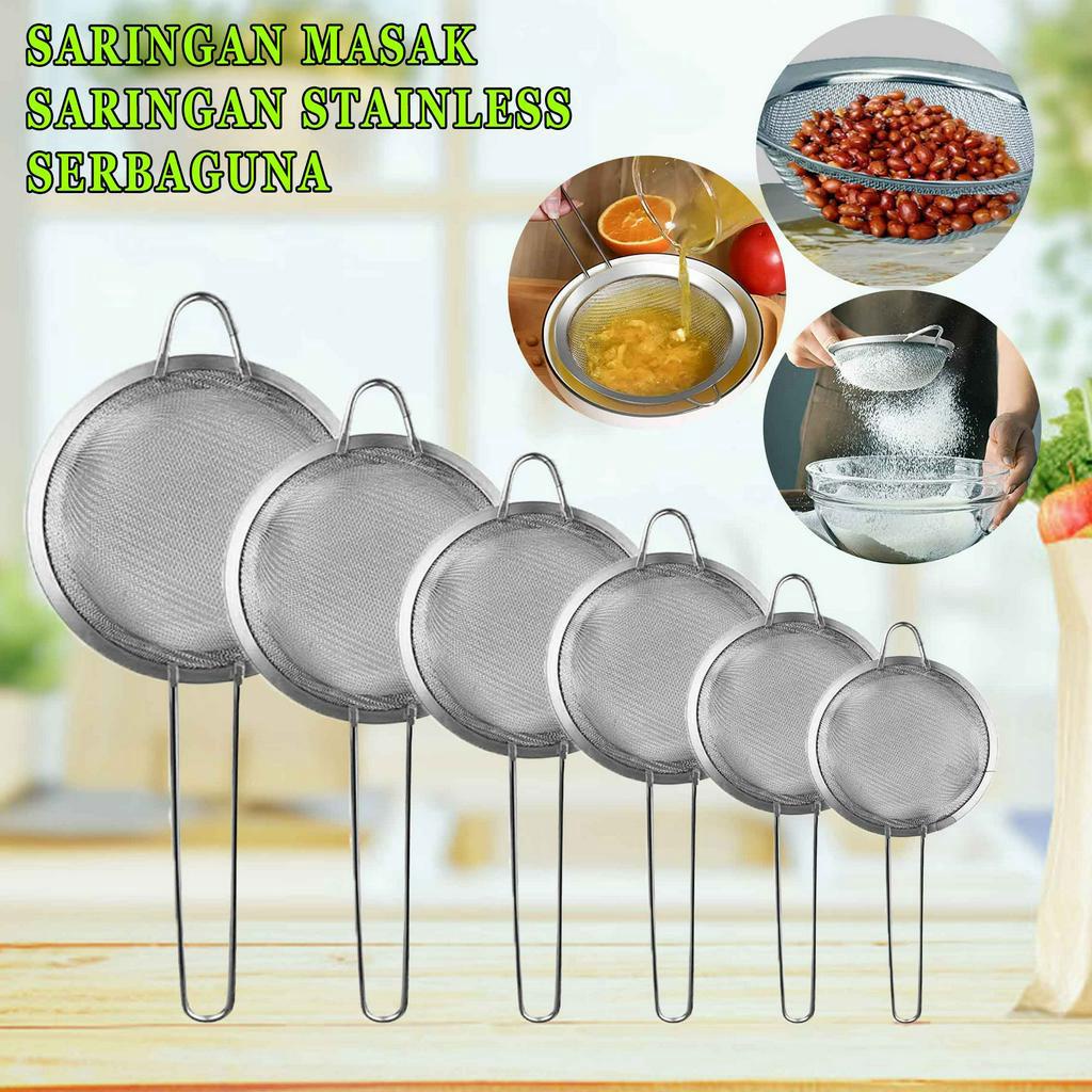 Saringan Masak / Saringan Tepung / Saringan Stainless / Saringan Serbaguna