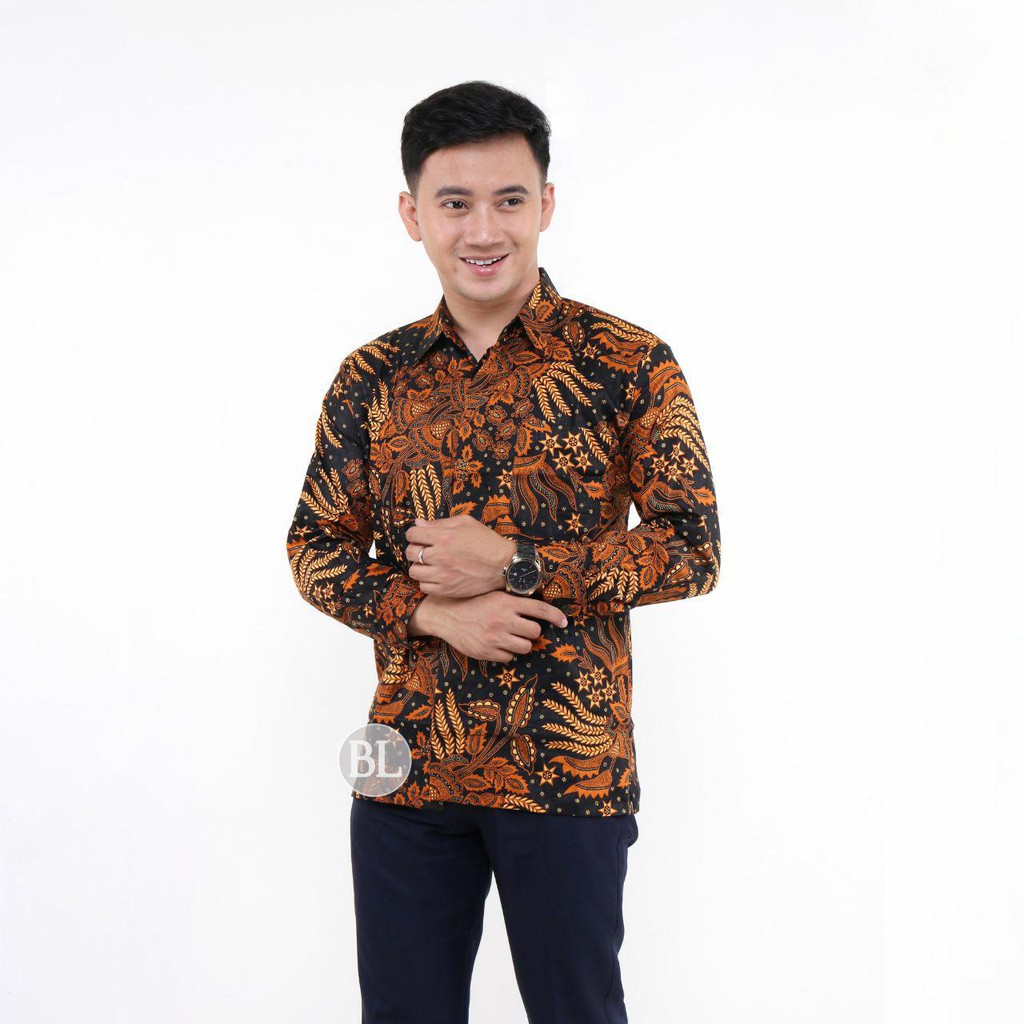 Hem Batik Baju Batik Pendek dan Panjang Seragaman Formal Wedding Uniform 4 Motif