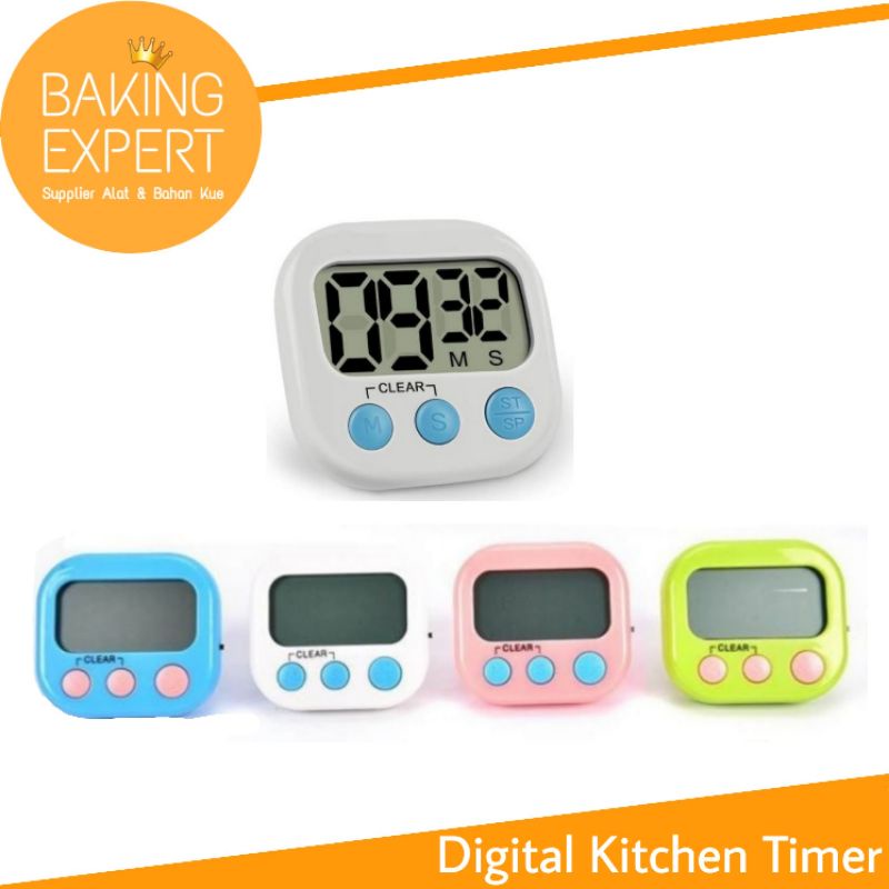 

Digital Kitchen Timer alarm dapur masak magnet alarm jam stopwach
