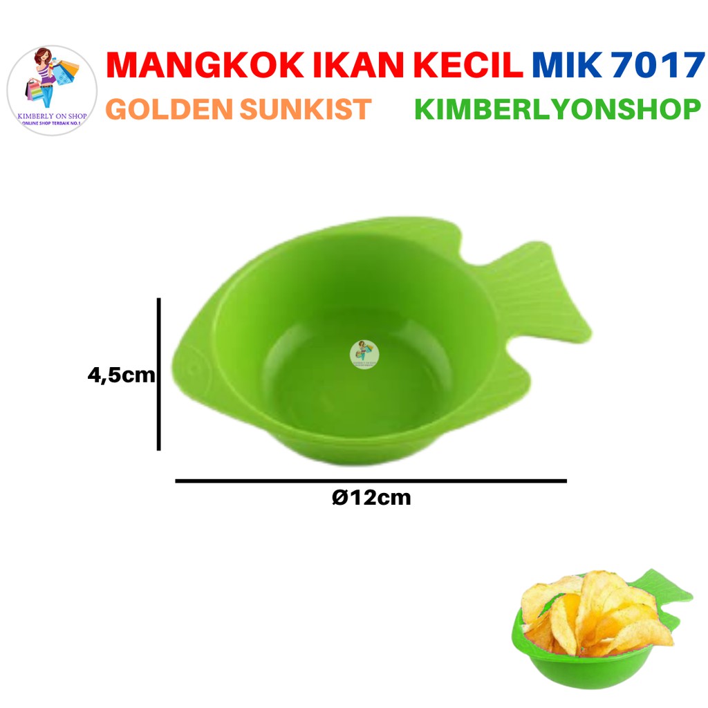 Mangkok Makan Ikan Kecil Golden Sunkist MIK 7017