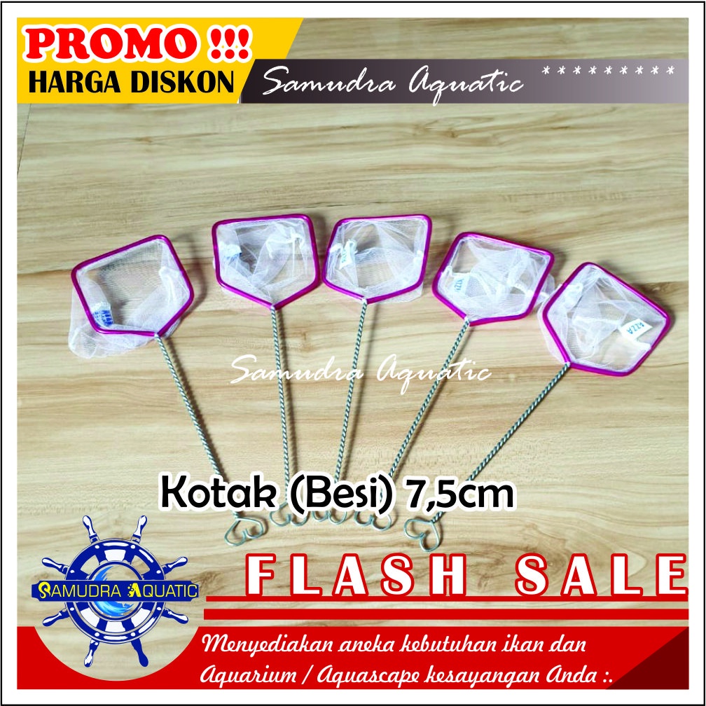 Serok BESI 7.5 CM / SEROK BESI KAWAT / Jaring Ikan / Seser Ikan | GRATIS PACKING KARDUS !!!