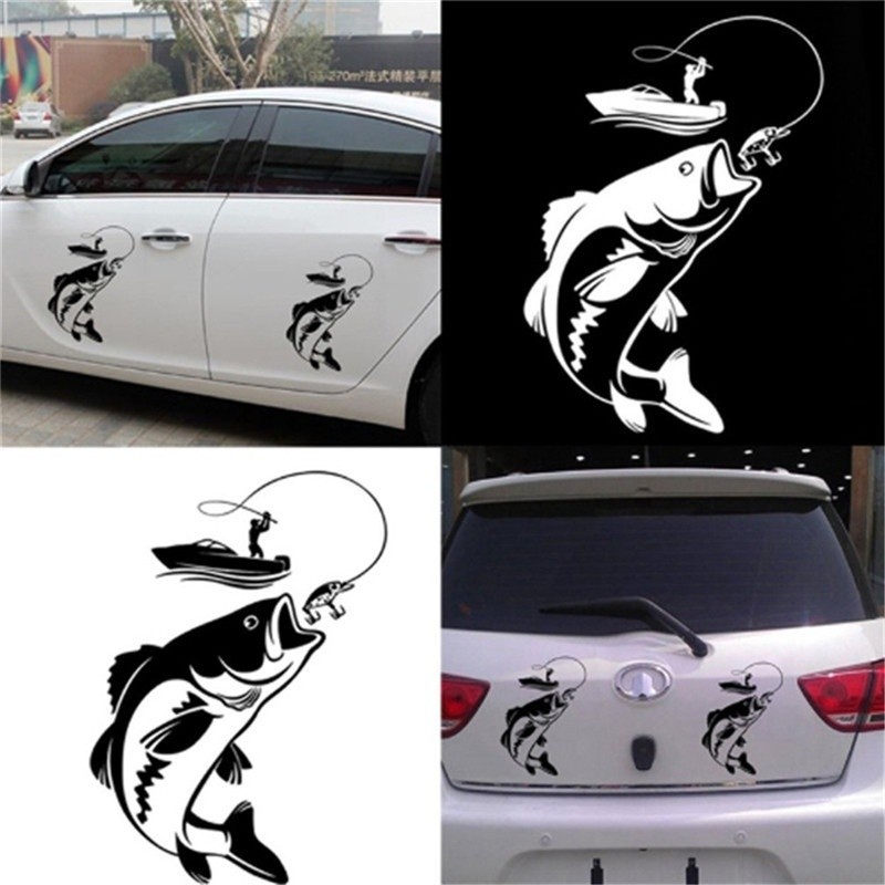 Stiker Mobil / Sticker Mobil Motif Mancing Mania