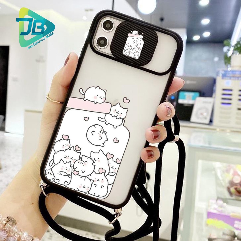 SOFTCASE SLINGCASE SLIDE PELINDUNG KAMERA CAT SAMSUNG OPPO VIVO REALME IPHONE XIAOMI ALL TYPE JB5140