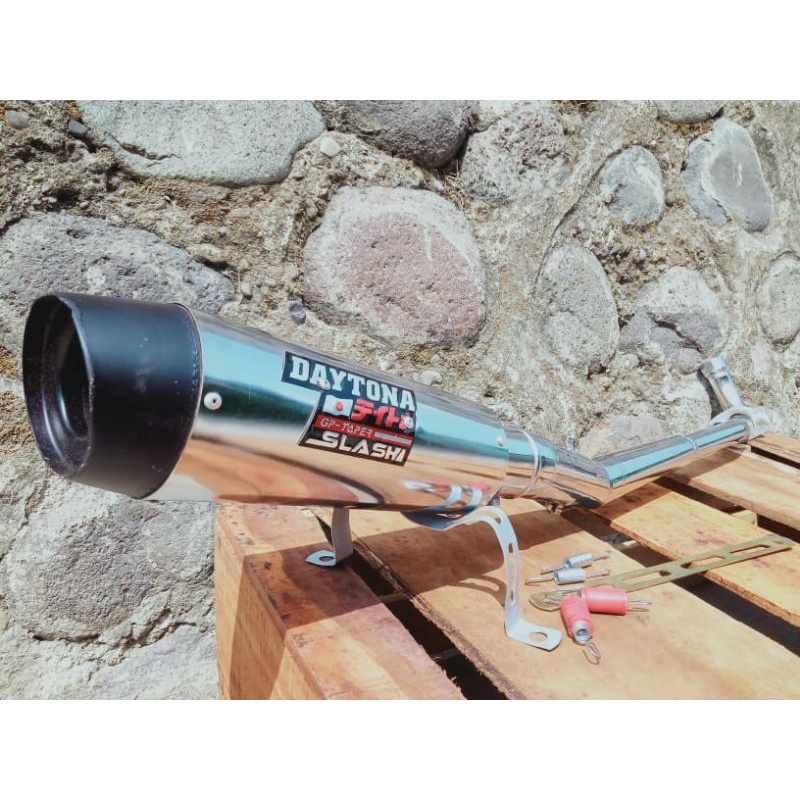 Knalpot Racing DAYTONA untuk Supra 125/Supra fit/Supra X