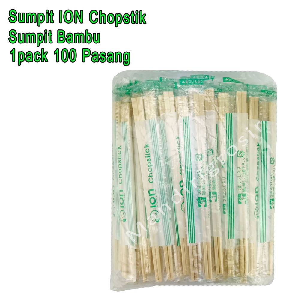 Sumpit Bambu ION *Sumpit * Sumpit Makan * 1pack 100 Pasang