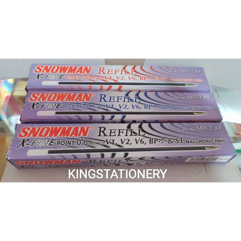 

[PACK] Isi Pulpen snowman 0,6 isi 12 pcs