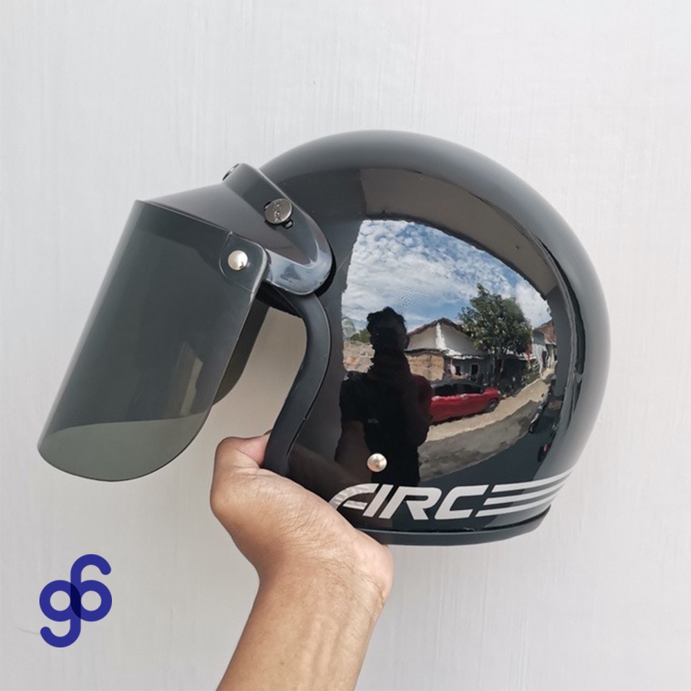 HELM BOGO Retro ARC GARIS ORIGINAL SNI