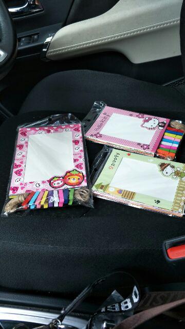 [logu] Frame Foto Gantung Hello Kitty, Superhero, Chibimaruko, Dkk 6 Inch