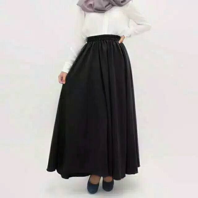 fashionshop119 Rok Zelda / Rok Polos / Bawahan Muslim / Fashion Wanita (fs)