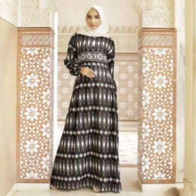 GAMIS NS 45 HITAM  || NIBRAS