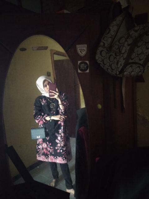 Terlaris Serut Genes Jelita Tunic Navbor Yelbor Whitbor Creambor Tunik Batik Modern Hrb030 Dolbi Dob