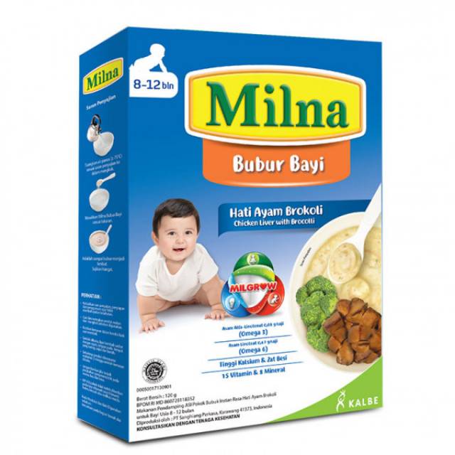 MILNA BUBUR REGULAR 8 BULAN KE ATAS 120GR