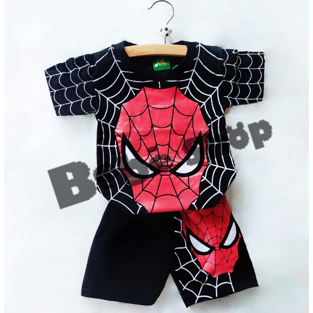 Setelan anak  laki-laki  Karakter Spideaman Usia 0 Sampai 10 Tahun
