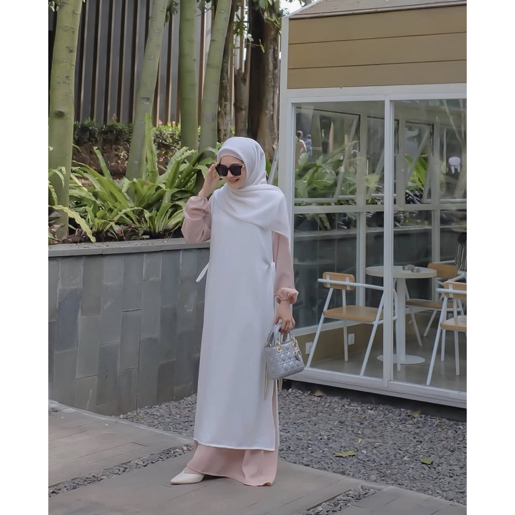 COD - OJIN LONG VEST INNER PANJANG KEKINIAN FASHION MUSLIM STYLISH/INNER/VESTROMPI - ABEELA