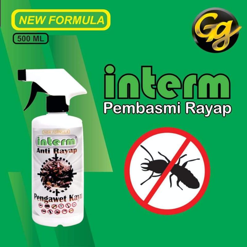 interm Pembasmi Rayap 250 ML Spray Obat Anti Rayap Pengawet Kayu Semprotan Pengendali Rayap Super Ampuh