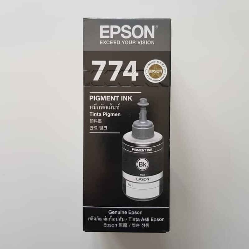 TINTA EPSON ORIGINAL T774 BLACK PIGMENT untuk printer m200