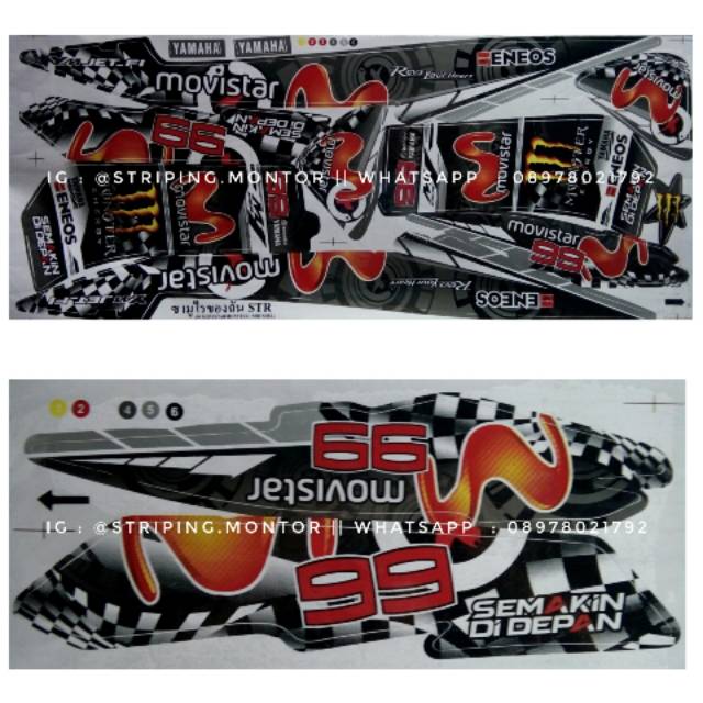 Lis Striping Sticker Variasi Mio Soul Karbu Movistar 99, 46